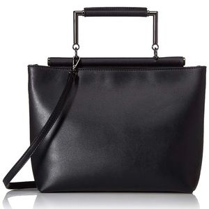 Black Sam Edelman faux leather “Ellie” satchel